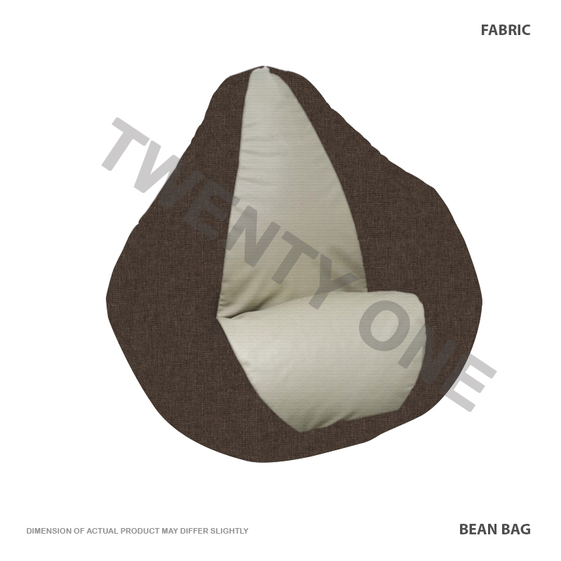 bg02_FABRIC BEAN BAG TWO TONE COLOUR-1 B